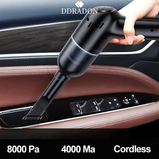 8000Pa Wireless Car Vacuum Cleaner Cordless Handheld Auto Vacuum Home & Car Dual Use Mini Vacuum Cleaner With Built-in Battrery AFCLANE