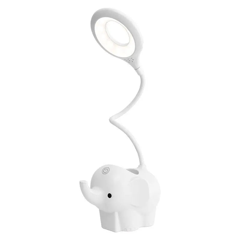 Creative Elephant Animal Led Table Lamp Charging Plug-in Dual-Use Three-Color Temperature Adjustable Learning Table Lamp AFCLANE