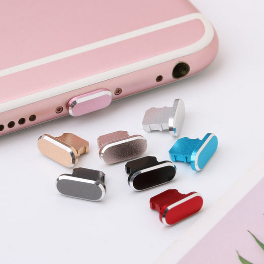 1PC Colorful Metal Anti Dust Charger Dock Plug Stopper Cap Cover for iPhone X XR Max 8 7 6S Plus Cell Phone Accessories AFCLANE
