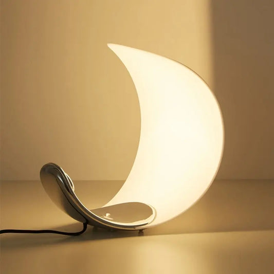 Italian Design Moon Table Lamp Bedroom Night Light LED Modern Simple Creative Bedside Office Study Reading Desk Lamps Home Decor AFCLANE