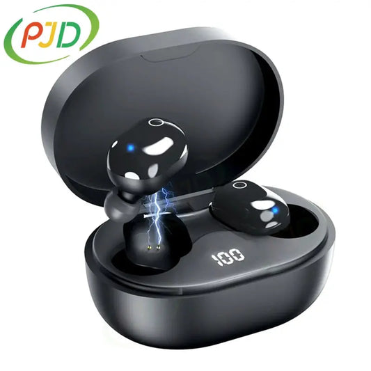 PJD A6S Plus TWS Wireless Bluetooth Headsets Earphones Stereo Headphones Sport Noise Cancelling Mini Earbuds for All Smart Phone AFCLANE