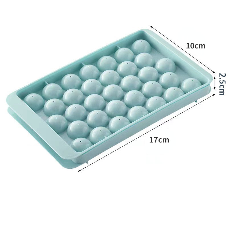 33 Ice Boll Hockey PP Mold Frozen Whiskey Ball Popsicle Ice Cube Tray Box Lollipop Making Gifts Kitchen Tools Accessories AFCLANE