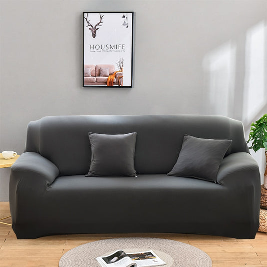 1PC Solid Color Sofa Covers for Living Room Elastic Sofa Cover Corner Couch Cover Sofa Slipcovers Chair Furniture Protector AFCLANE