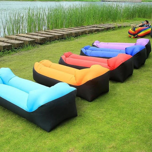 Trend Outdoor Products Fast Infaltable Air Sofa Bed Good Quality Sleeping Bag Inflatable Air Bag Lazy bag Beach Sofa 240*70cm AFCLANE