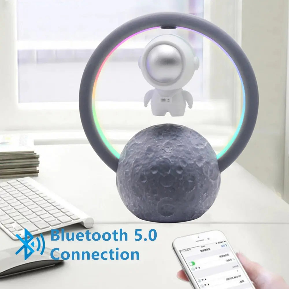 UTHAI Magnetic Levitation Bluetooth Speaker Astronaut Home Creative Mini Radio Outdoor Wireless Subwoofer Portable Audio AFCLANE
